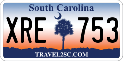 SC license plate XRE753