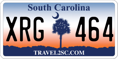 SC license plate XRG464