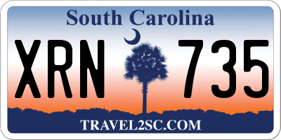 SC license plate XRN735
