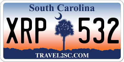 SC license plate XRP532