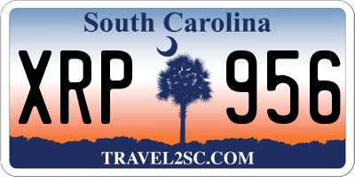 SC license plate XRP956