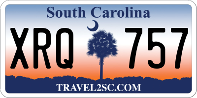 SC license plate XRQ757