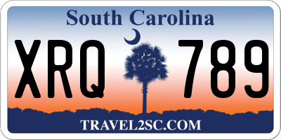 SC license plate XRQ789