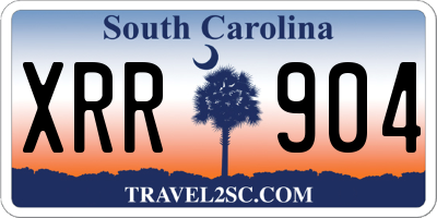 SC license plate XRR904