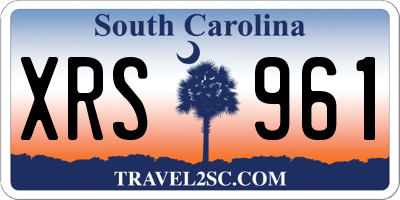 SC license plate XRS961