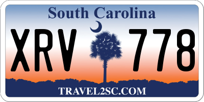 SC license plate XRV778