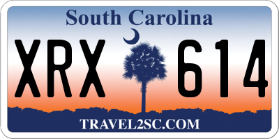 SC license plate XRX614
