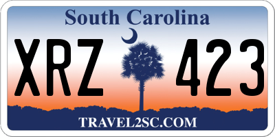 SC license plate XRZ423