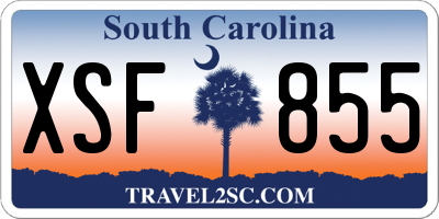 SC license plate XSF855