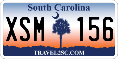 SC license plate XSM156