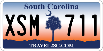 SC license plate XSM711