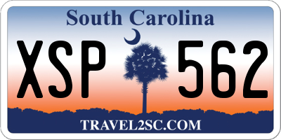 SC license plate XSP562
