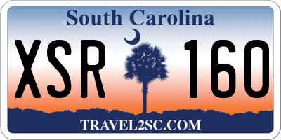 SC license plate XSR160