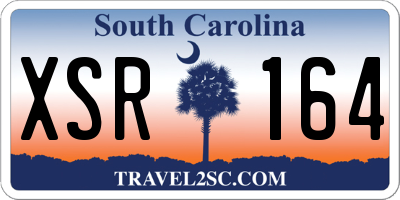 SC license plate XSR164