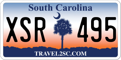 SC license plate XSR495
