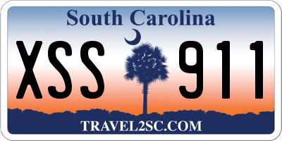 SC license plate XSS911