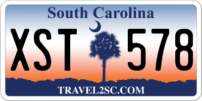SC license plate XST578