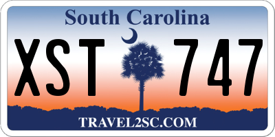 SC license plate XST747