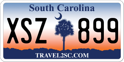 SC license plate XSZ899