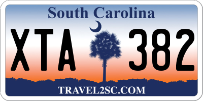 SC license plate XTA382