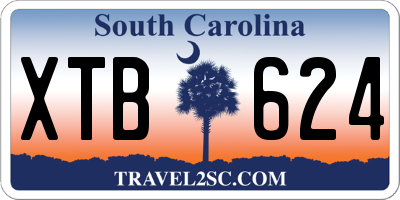 SC license plate XTB624