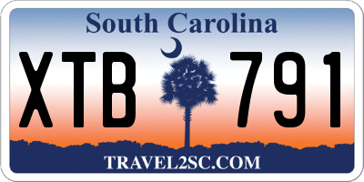 SC license plate XTB791