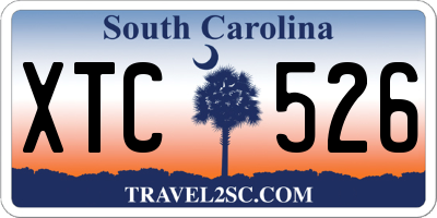 SC license plate XTC526