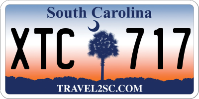 SC license plate XTC717
