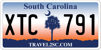 SC license plate XTC791
