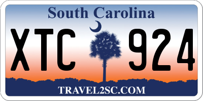 SC license plate XTC924