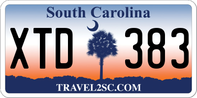 SC license plate XTD383