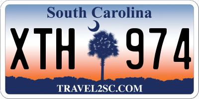SC license plate XTH974