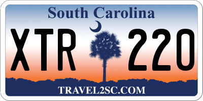SC license plate XTR220