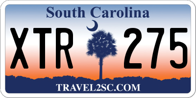 SC license plate XTR275