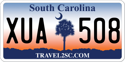 SC license plate XUA508