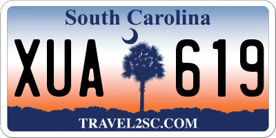 SC license plate XUA619