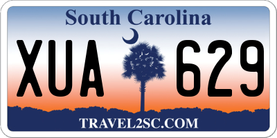 SC license plate XUA629