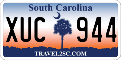 SC license plate XUC944