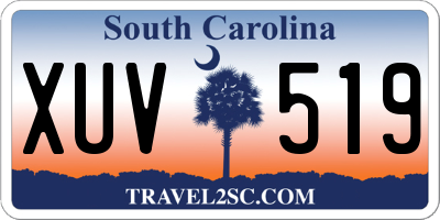 SC license plate XUV519