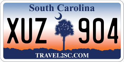 SC license plate XUZ904