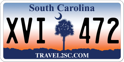 SC license plate XVI472