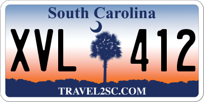 SC license plate XVL412
