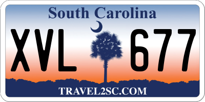 SC license plate XVL677