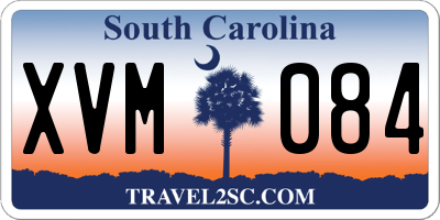 SC license plate XVM084