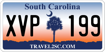 SC license plate XVP199