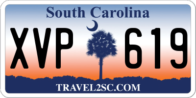 SC license plate XVP619