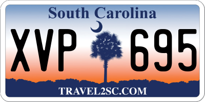 SC license plate XVP695