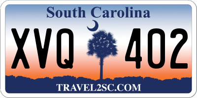 SC license plate XVQ402