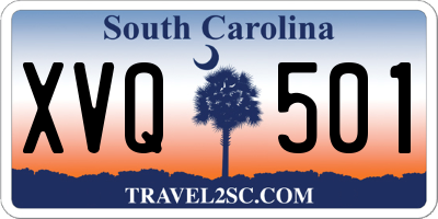 SC license plate XVQ501
