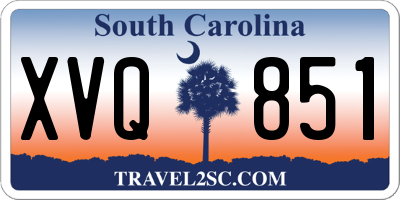 SC license plate XVQ851